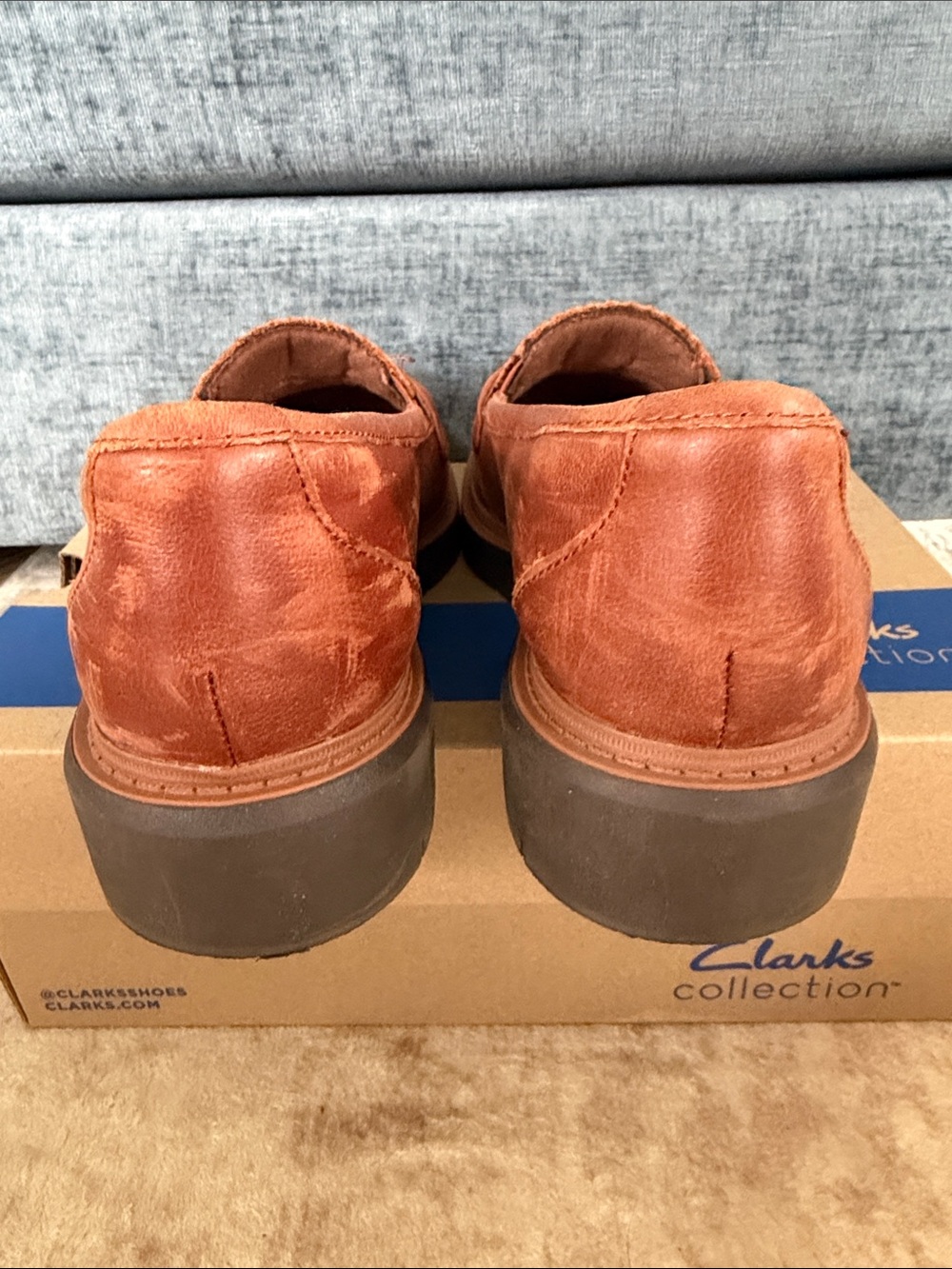 Clarks Women's Westlynn Bella Chestnut Leather Tassel Loafers - Picture 4 of 8